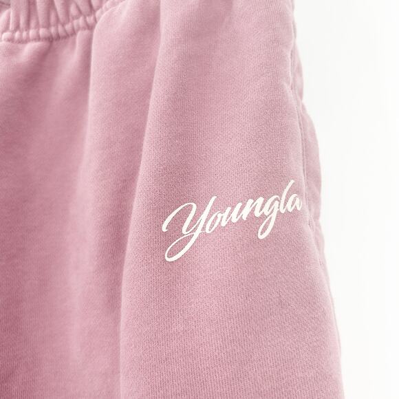 YoungLA Womens Sporty Lounge Dreamers Jogger Pants Sweatpants Size M Mauve - Picture 3 of 8